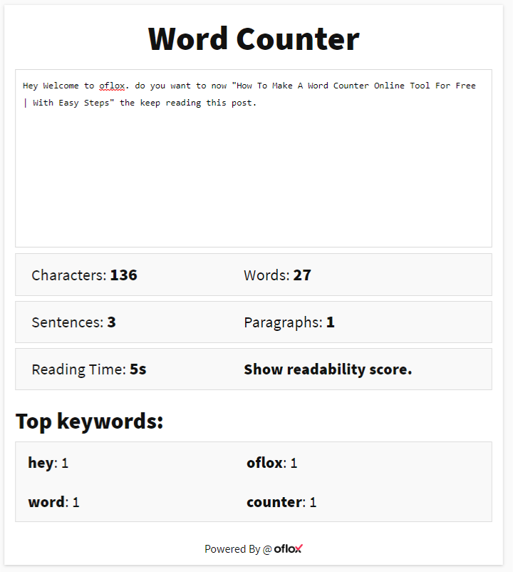 word counter in essay