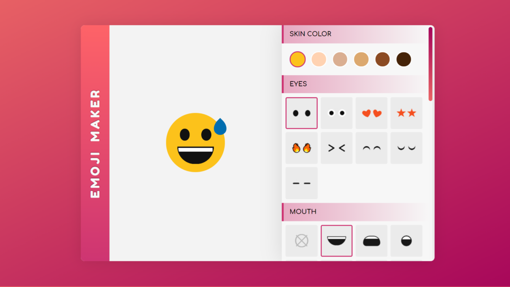 Emoji creator. Создать эмодзи онлайн. Смайлики эмодзи с названиями.