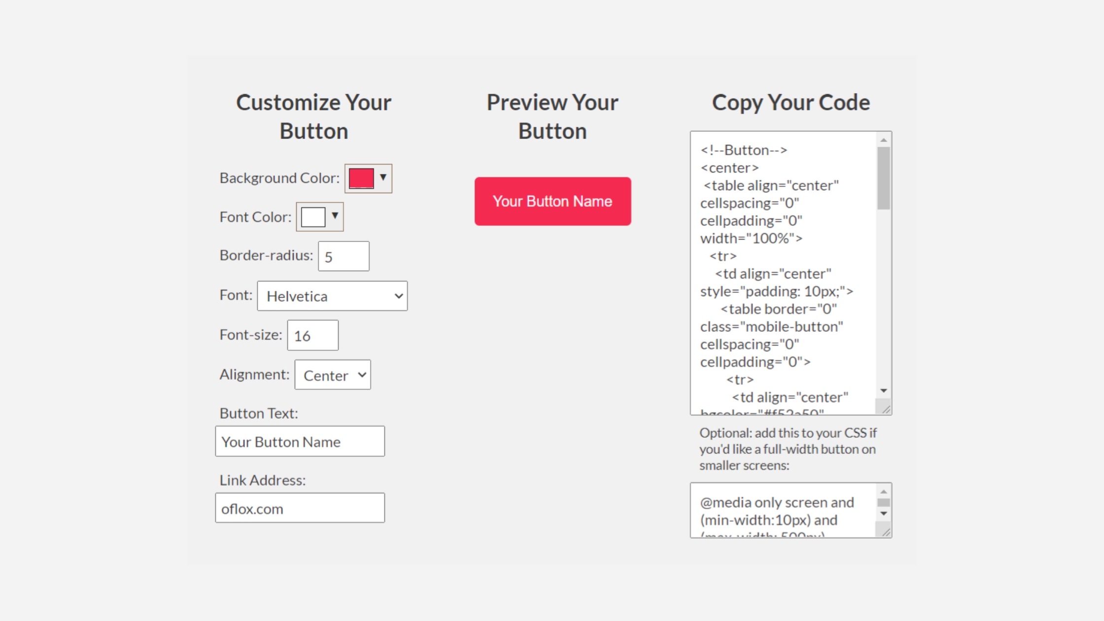 No1) HTML Button Generator With + CSS Free!